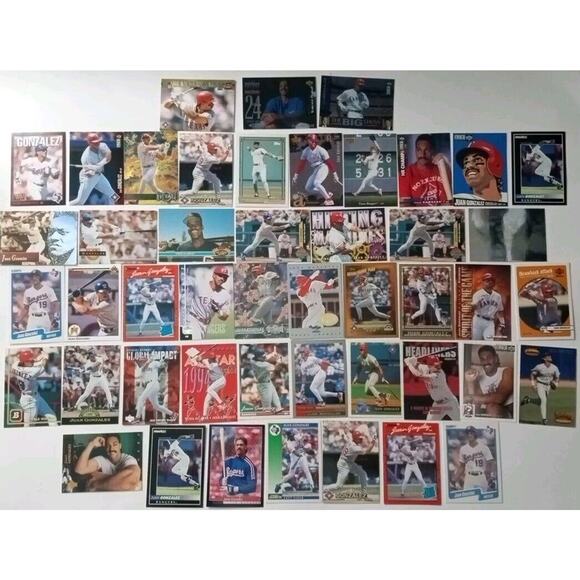 Lot Of 47 Juan Gonzalez Baseball Cards HOF Rangers All-Star Topps Upper Deck - Picture 1 of 11